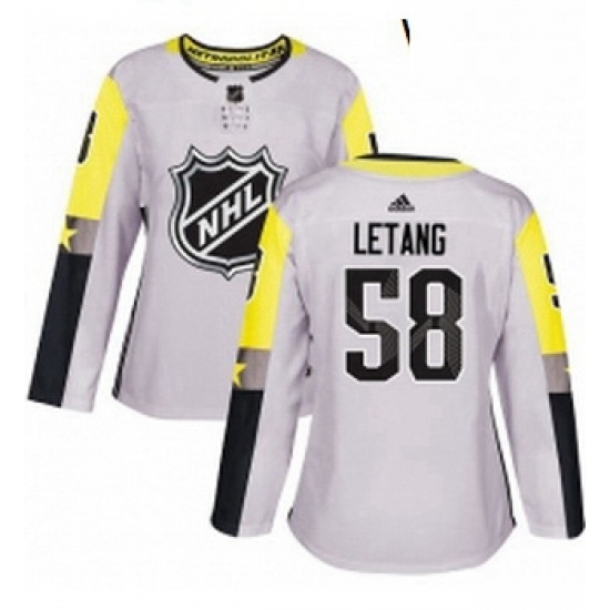 Womens Adidas Pittsburgh Penguins 58 Kris Letang Authentic Gray 2018 All Star Metro Division NHL Jersey Womens Adidas Pittsburgh Penguins 58 Kris Letang Authentic Gray 2018 All Star Metro Division NHL Jersey