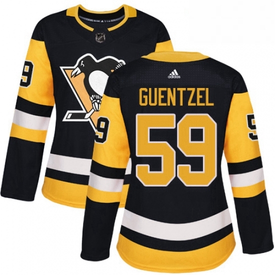 Womens Adidas Pittsburgh Penguins 59 Jake Guentzel Authentic Black Home NHL Jersey Womens Adidas Pittsburgh Penguins 59 Jake Guentzel Authentic Black Home NHL Jersey