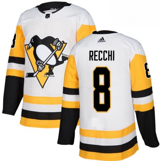 Womens Adidas Pittsburgh Penguins 8 Mark Recchi Authentic White Away NHL Jersey Womens Adidas Pittsburgh Penguins 8 Mark Recchi Authentic White Away NHL Jersey