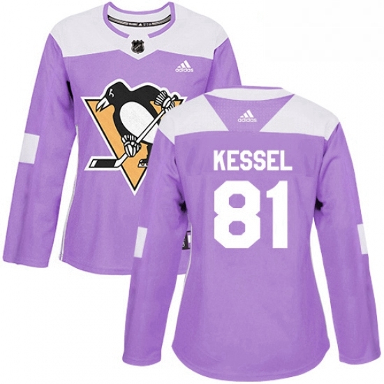 Womens Adidas Pittsburgh Penguins 81 Phil Kessel Authentic Purple Fights Cancer Practice NHL Jersey Womens Adidas Pittsburgh Penguins 81 Phil Kessel Authentic Purple Fights Cancer Practice NHL Jersey
