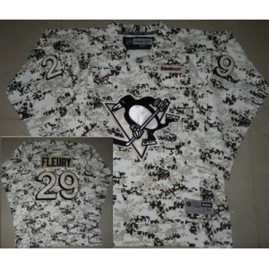 Kids Pittsburgh Penguins 29 Marc-Andre Fleury White Camo NHL Jerseys Kids Pittsburgh Penguins 29 Marc-Andre Fleury White Camo NHL Jerseys