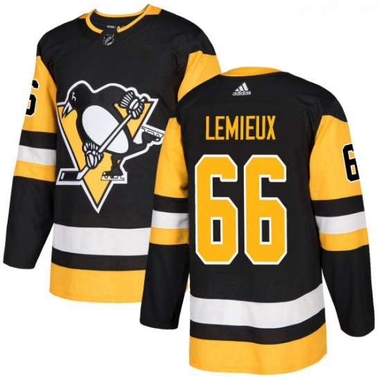 Youth Adidas Pittsburgh Penguins 66 Mario Lemieux Authentic Black Home NHL Jersey Youth Adidas Pittsburgh Penguins 66 Mario Lemieux Authentic Black Home NHL Jersey