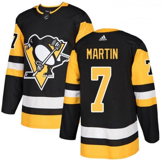 Youth Adidas Pittsburgh Penguins 7 Paul Martin Authentic Black Home NHL Jersey Youth Adidas Pittsburgh Penguins 7 Paul Martin Authentic Black Home NHL Jersey