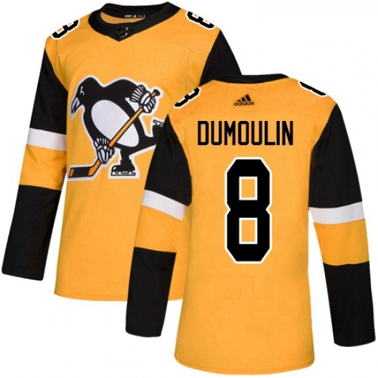 Youth Adidas Pittsburgh Penguins 8 Brian Dumoulin Authentic Gold Alternate NHL Jersey Youth Adidas Pittsburgh Penguins 8 Brian Dumoulin Authentic Gold Alternate NHL Jersey