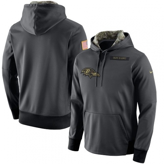 NFL Mens Baltimore Ravens Nike Anthracite Salute to Service Player Performance Hoodie NFL Mens Baltimore Ravens Nike Anthracite Salute to Service Player Performance Hoodie