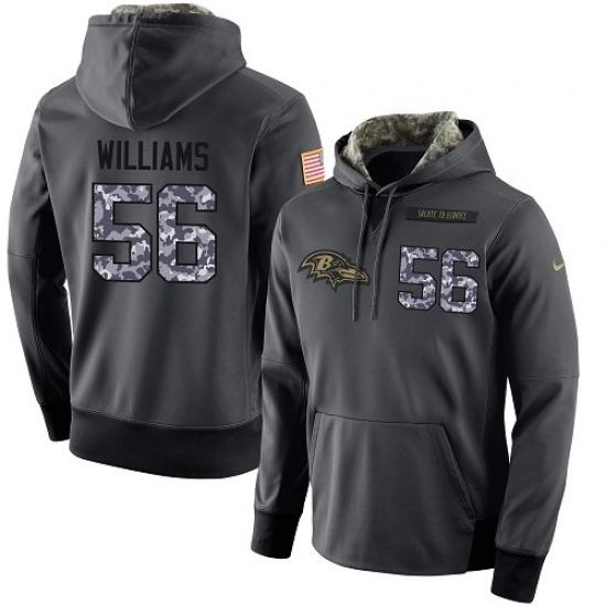 NFL Mens Nike Baltimore Ravens 56 Tim Williams Stitched Black Anthracite Salute to Service Player Performance Hoodie NFL Mens Nike Baltimore Ravens 56 Tim Williams Stitched Black Anthracite Salute to Service Player Performance Hoodie