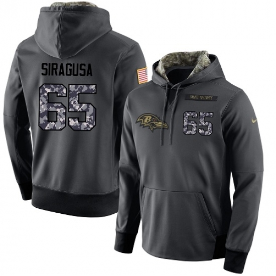 NFL Mens Nike Baltimore Ravens 65 Nico Siragusa Stitched Black Anthracite Salute to Service Player Performance Hoodie NFL Mens Nike Baltimore Ravens 65 Nico Siragusa Stitched Black Anthracite Salute to Service Player Performance Hoodie