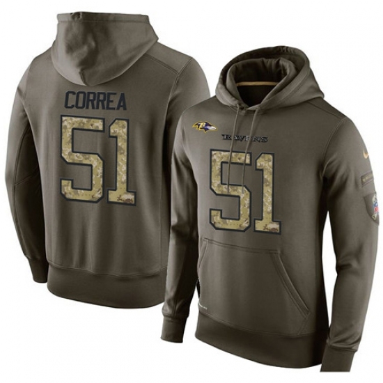 NFL Nike Baltimore Ravens 51 Kamalei Correa Green Salute To Service Mens Pullover Hoodie NFL Nike Baltimore Ravens 51 Kamalei Correa Green Salute To Service Mens Pullover Hoodie