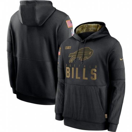 Men Buffalo Bills Nike 2020 Salute to Service Sideline Performance Pullover Hoodie Black Men Buffalo Bills Nike 2020 Salute to Service Sideline Performance Pullover Hoodie Black