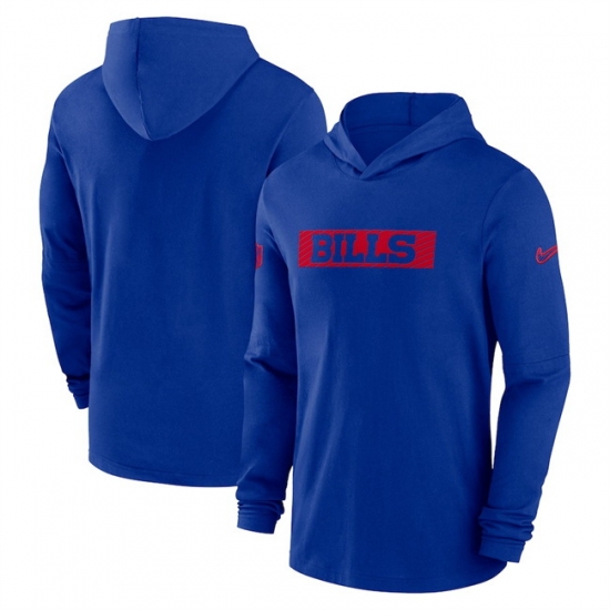 Men Buffalo Bills Royal Sideline Performance Hoodie Men Buffalo Bills Royal Sideline Performance Hoodie