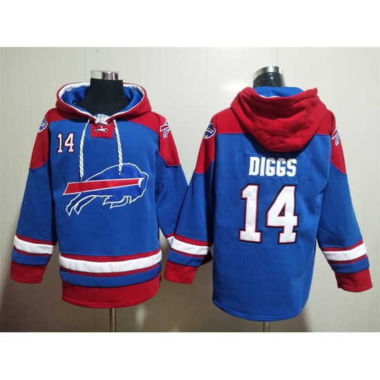 NFL Men Buffalo Bills 14 Stefon Diggs Stitched Hoodie NFL Men Buffalo Bills 14 Stefon Diggs Stitched Hoodie