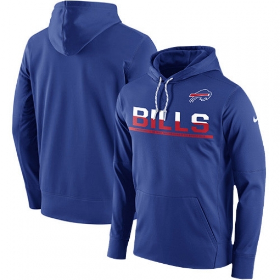 NFL Mens Buffalo Bills Nike Royal Sideline Circuit Pullover Performance Hoodie NFL Mens Buffalo Bills Nike Royal Sideline Circuit Pullover Performance Hoodie
