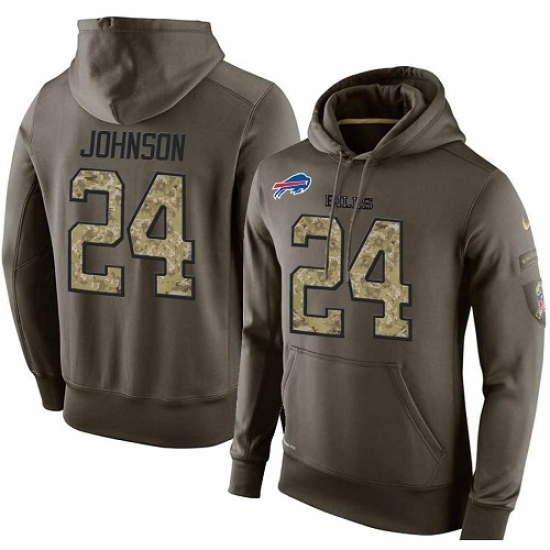 NFL Nike Buffalo Bills 24 Leonard Johnson Green Salute To Service Mens Pullover Hoodie NFL Nike Buffalo Bills 24 Leonard Johnson Green Salute To Service Mens Pullover Hoodie
