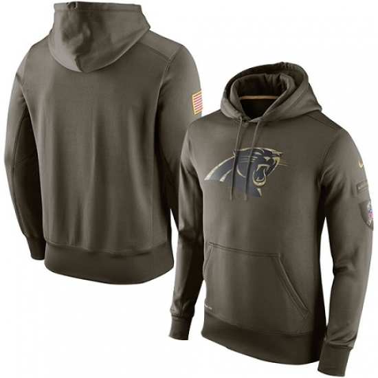 NFL Mens Carolina Panthers Nike Olive Salute To Service KO Performance Hoodie NFL Mens Carolina Panthers Nike Olive Salute To Service KO Performance Hoodie