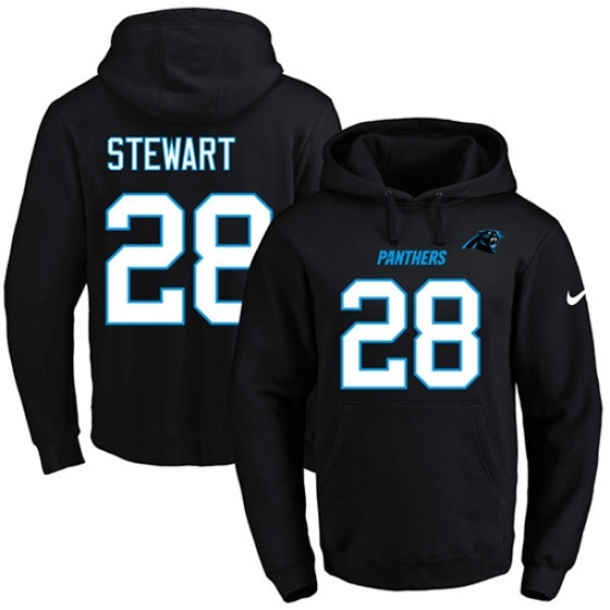 NFL Mens Nike Carolina Panthers 28 Jonathan Stewart Black Name Number Pullover Hoodie NFL Mens Nike Carolina Panthers 28 Jonathan Stewart Black Name Number Pullover Hoodie