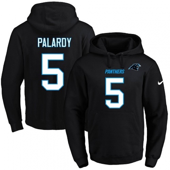 NFL Mens Nike Carolina Panthers 5 Michael Palardy Black Name Number Pullover Hoodie NFL Mens Nike Carolina Panthers 5 Michael Palardy Black Name Number Pullover Hoodie