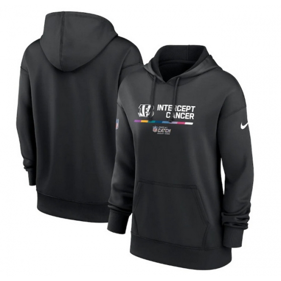 Women Cincinnati Bengals 2022 Black NFL Crucial Catch Therma Performance Pullover Hoodie Women Cincinnati Bengals 2022 Black NFL Crucial Catch Therma Performance Pullover Hoodie