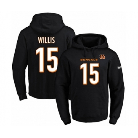 Football Mens Cincinnati Bengals 15 Damion Willis Black Name Number Pullover Hoodie Football Mens Cincinnati Bengals 15 Damion Willis Black Name Number Pullover Hoodie