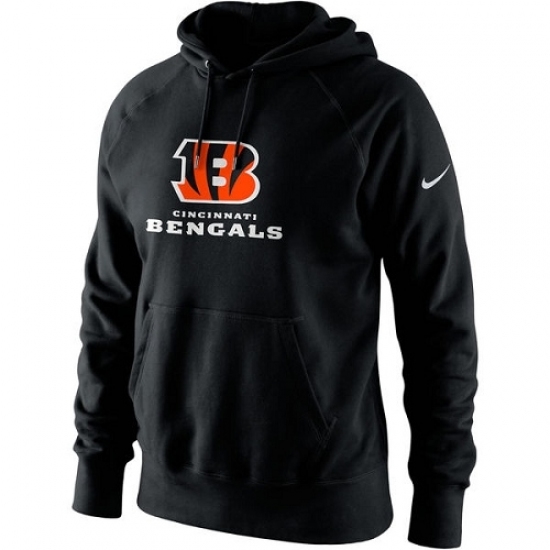 NFL Mens Cincinnati Bengals Nike Black Lockup Pullover Hoodie NFL Mens Cincinnati Bengals Nike Black Lockup Pullover Hoodie
