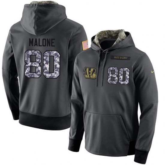 NFL Mens Nike Cincinnati Bengals 80 Josh Malone Stitched Black Anthracite Salute to Service Player Performance Hoodie NFL Mens Nike Cincinnati Bengals 80 Josh Malone Stitched Black Anthracite Salute to Service Player Performance Hoodie