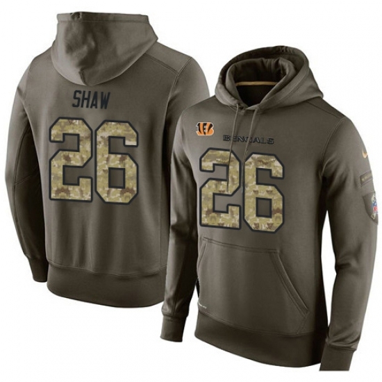 NFL Nike Cincinnati Bengals 26 Josh Shaw Green Salute To Service Mens Pullover Hoodie NFL Nike Cincinnati Bengals 26 Josh Shaw Green Salute To Service Mens Pullover Hoodie