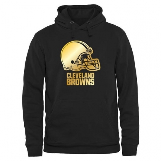 NFL Mens Cleveland Browns Pro Line Black Gold Collection Pullover Hoodie NFL Mens Cleveland Browns Pro Line Black Gold Collection Pullover Hoodie