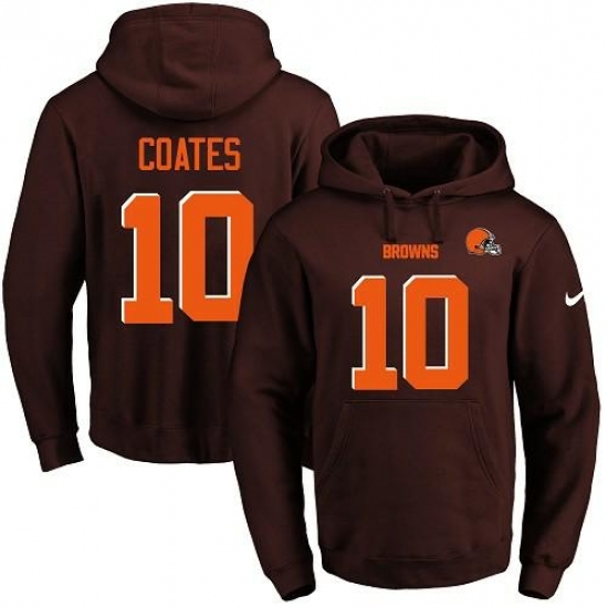NFL Mens Nike Cleveland Browns 10 Sammie Coates Brown Name Number Pullover Hoodie NFL Mens Nike Cleveland Browns 10 Sammie Coates Brown Name Number Pullover Hoodie