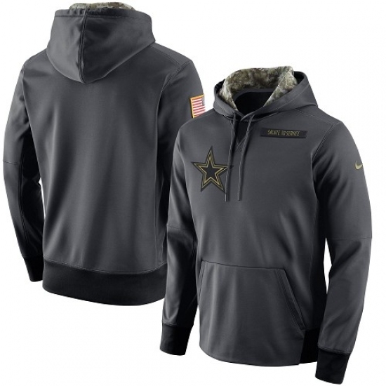 NFL Mens Dallas Cowboys Nike Anthracite Salute to Service Player Performance Hoodie NFL Mens Dallas Cowboys Nike Anthracite Salute to Service Player Performance Hoodie