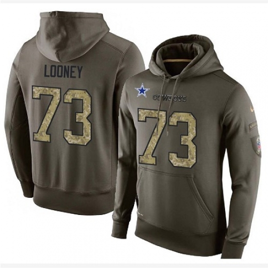NFL Nike Dallas Cowboys 73 Joe Looney Green Salute To Service Mens Pullover Hoodie NFL Nike Dallas Cowboys 73 Joe Looney Green Salute To Service Mens Pullover Hoodie