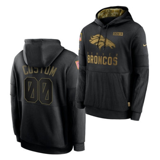 Men Custom Men Denver Broncos 2020 Salute To Service Black Sideline Performance Pullover Hoodie Men Custom Men Denver Broncos 2020 Salute To Service Black Sideline Performance Pullover Hoodie