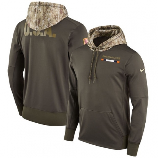 NFL Mens Denver Broncos Nike Olive Salute to Service Sideline Therma Pullover Hoodie NFL Mens Denver Broncos Nike Olive Salute to Service Sideline Therma Pullover Hoodie