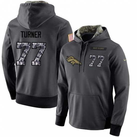 NFL Mens Nike Denver Broncos 77 Billy Turner Stitched Black Anthracite Salute to Service Player Performance Hoodie NFL Mens Nike Denver Broncos 77 Billy Turner Stitched Black Anthracite Salute to Service Player Performance Hoodie