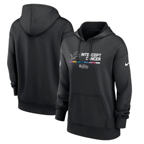 Women Detroit Lions 2022 Black NFL Crucial Catch Therma Performance Pullover Hoodie Women Detroit Lions 2022 Black NFL Crucial Catch Therma Performance Pullover Hoodie