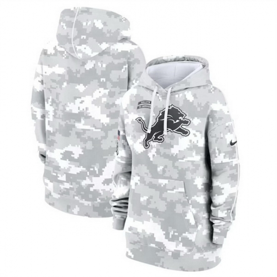 Women Detroit Lions 2024 Arctic Camo Salute To Service Club Fleece Pullover Hoodie Women Detroit Lions 2024 Arctic Camo Salute To Service Club Fleece Pullover Hoodie