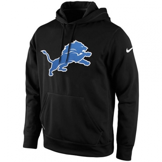 NFL Mens Detroit Lions Nike Black KO Logo Essential Hoodie NFL Mens Detroit Lions Nike Black KO Logo Essential Hoodie