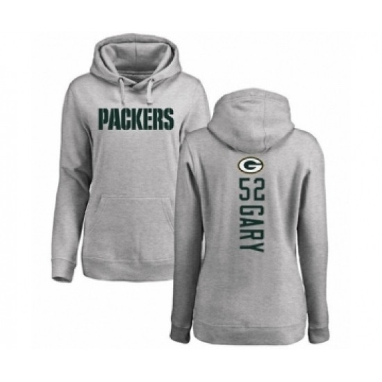 Football Womens Green Bay Packers 52 Rashan Gary Ash Backer Hoodie Football Womens Green Bay Packers 52 Rashan Gary Ash Backer Hoodie