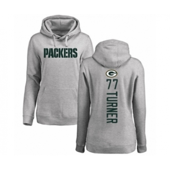 Football Womens Green Bay Packers 77 Billy Turner Ash Backer Hoodie Football Womens Green Bay Packers 77 Billy Turner Ash Backer Hoodie