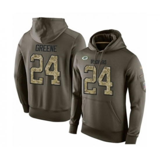 Football Mens Green Bay Packers 24 Raven Greene Green Salute To Service Pullover Hoodie Football Mens Green Bay Packers 24 Raven Greene Green Salute To Service Pullover Hoodie