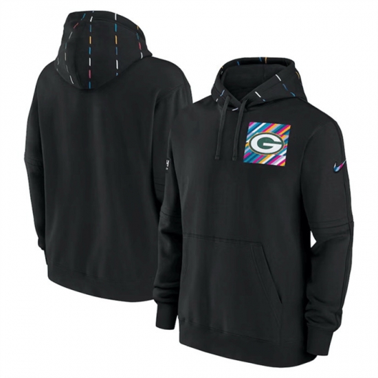 Men Green Bay Packers Black 2023 Crucial Catch Club Pullover Hoodie Men Green Bay Packers Black 2023 Crucial Catch Club Pullover Hoodie