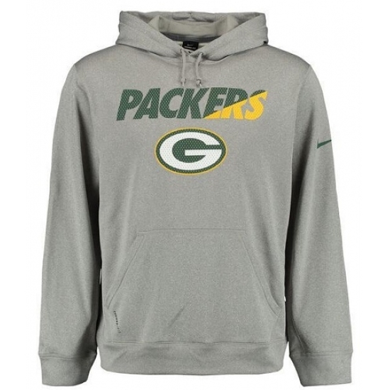 NFL Mens Green Bay Packers Nike Gray Kick Off Staff Performance Pullover Hoodie NFL Mens Green Bay Packers Nike Gray Kick Off Staff Performance Pullover Hoodie
