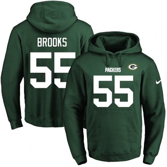 NFL Mens Nike Green Bay Packers 55 Ahmad Brooks Green Name Number Pullover Hoodie NFL Mens Nike Green Bay Packers 55 Ahmad Brooks Green Name Number Pullover Hoodie