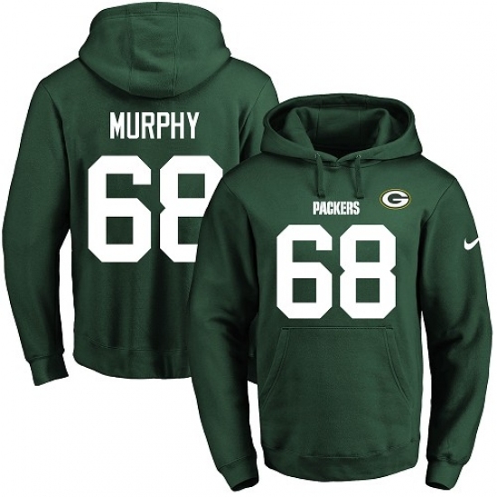 NFL Mens Nike Green Bay Packers 68 Kyle Murphy Green Name Number Pullover Hoodie NFL Mens Nike Green Bay Packers 68 Kyle Murphy Green Name Number Pullover Hoodie