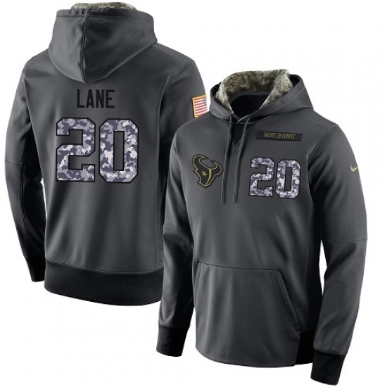 NFL Mens Nike Houston Texans 20 Jeremy Lane Stitched Black Anthracite Salute to Service Player Performance Hoodie NFL Mens Nike Houston Texans 20 Jeremy Lane Stitched Black Anthracite Salute to Service Player Performance Hoodie