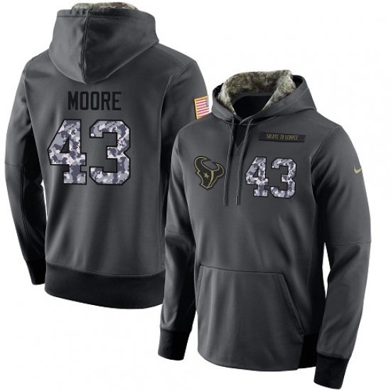 NFL Mens Nike Houston Texans 43 Corey Moore Stitched Black Anthracite Salute to Service Player Performance Hoodie NFL Mens Nike Houston Texans 43 Corey Moore Stitched Black Anthracite Salute to Service Player Performance Hoodie
