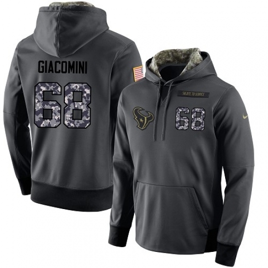 NFL Mens Nike Houston Texans 68 Breno Giacomini Stitched Black Anthracite Salute to Service Player Performance Hoodie NFL Mens Nike Houston Texans 68 Breno Giacomini Stitched Black Anthracite Salute to Service Player Performance Hoodie