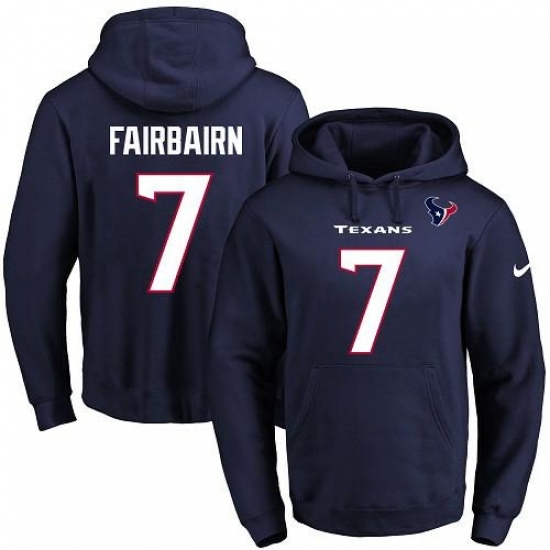 NFL Mens Nike Houston Texans 7 Kaimi Fairbairn Navy Blue Name Number Pullover Hoodie NFL Mens Nike Houston Texans 7 Kaimi Fairbairn Navy Blue Name Number Pullover Hoodie