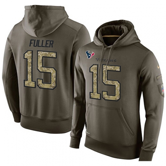 NFL Nike Houston Texans 15 Will Fuller Green Salute To Service Mens Pullover Hoodie NFL Nike Houston Texans 15 Will Fuller Green Salute To Service Mens Pullover Hoodie