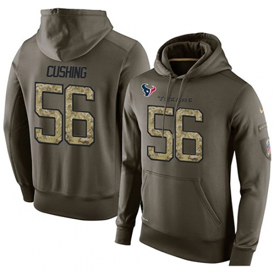 NFL Nike Houston Texans 56 Brian Cushing Green Salute To Service Mens Pullover Hoodie NFL Nike Houston Texans 56 Brian Cushing Green Salute To Service Mens Pullover Hoodie