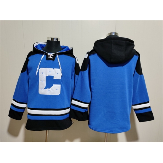 Men Indianapolis Colts Blank Blue Ageless Must Have Lace Up Pullover Hoodie Men Indianapolis Colts Blank Blue Ageless Must Have Lace Up Pullover Hoodie