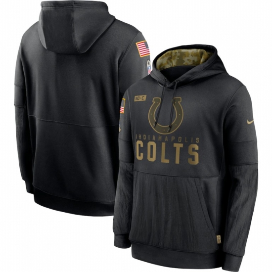 Men Indianapolis Colts Nike 2020 Salute to Service Sideline Performance Pullover Hoodie Black Men Indianapolis Colts Nike 2020 Salute to Service Sideline Performance Pullover Hoodie Black